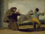 Francisco de Goya Friar Pedro Shoots El Maragato as His Horse Runs Off painting